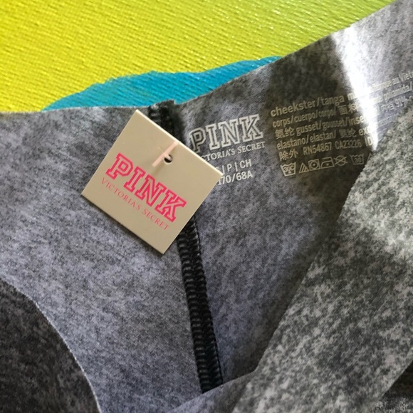 NWT Victorias Secret Pink Seamless Cheeky Grey - Picture 4 of 4